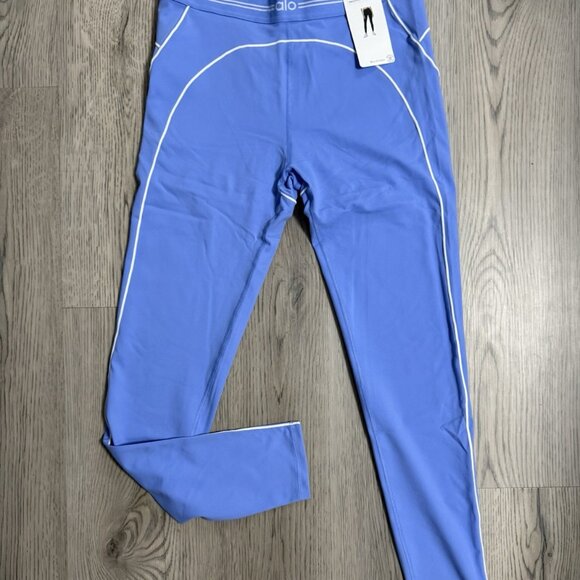 ALO Yoga Airbrush Hearthrob Leggings And Sports Bra Set Blue - Picture 5 of 7